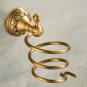 Bronze Antique Wall Mount Hair Dryer Holder Rack Hair Drier Blower Hang Storage