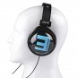 Salar Blue PC Headphone Over Ear Headband Wired Earphone Gaming Headset Foldable