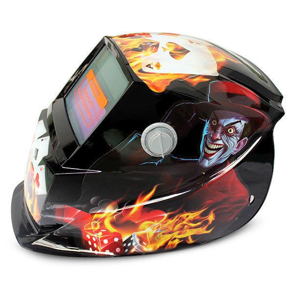 New Solar Auto Darkening Grinding Jocker Clown Helmet Electric Welding Face Mask