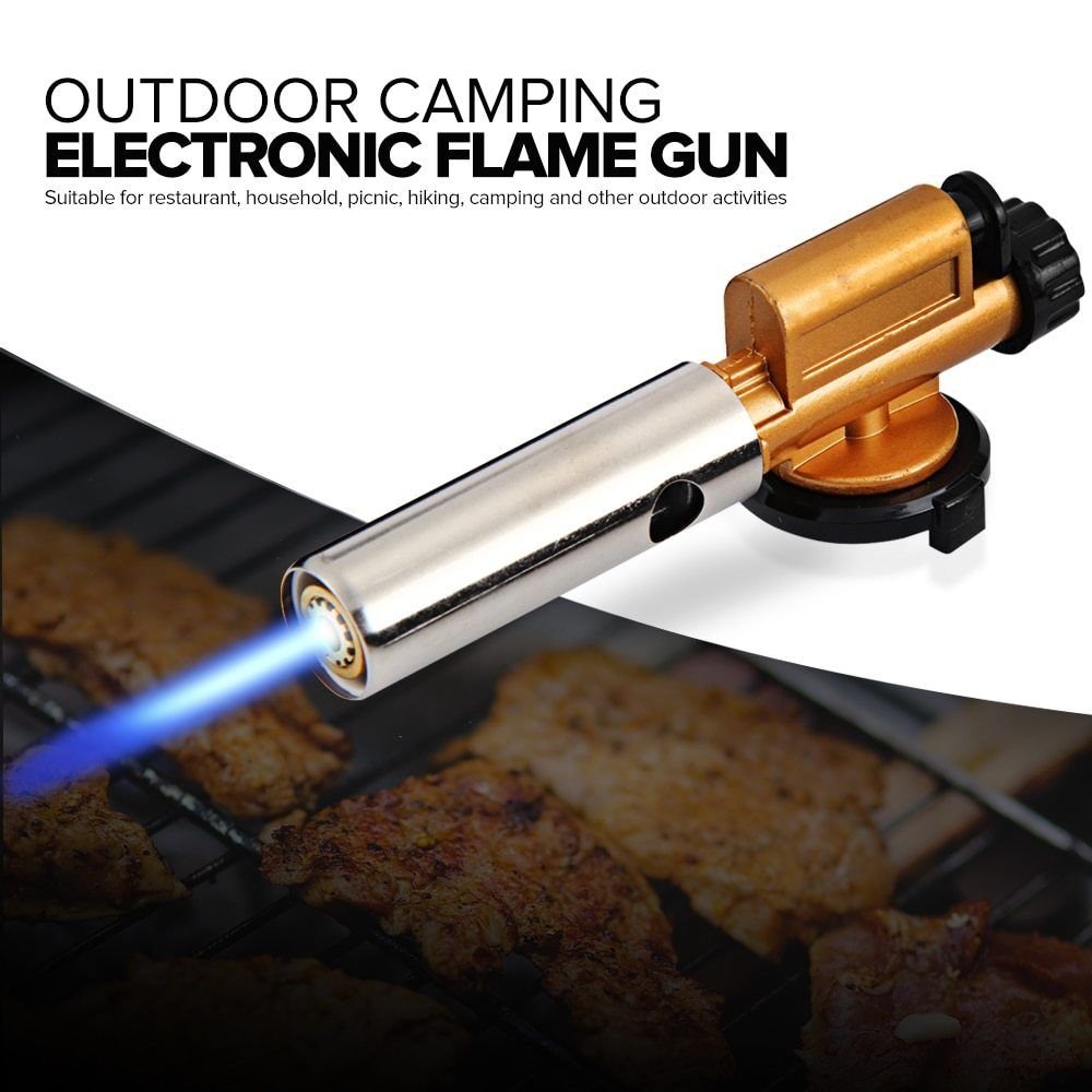 Gas Butan Flame Gun Brenner Gas Gun Feuerzeug BBQ Camping Welding Torch Lighter