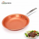 10 Inch Copper Non Stick Cooking Pan Frypan Skillet Frying Pan Kitchen Cookware