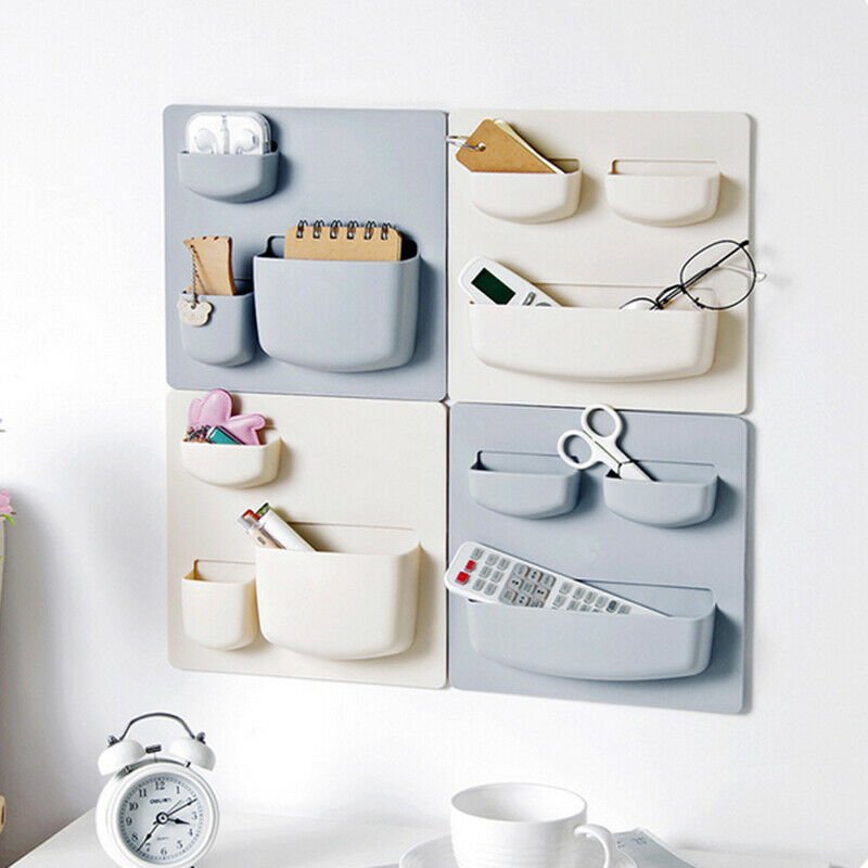 Home Storage Organizer Wall Suction Cup Plastic Bathroom Storage Cosmetic Holder