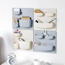Home Storage Organizer Wall Suction Cup Plastic Bathroom Storage Cosmetic Holder