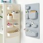 Home Storage Organizer Wall Suction Cup Plastic Bathroom Storage Cosmetic Holder