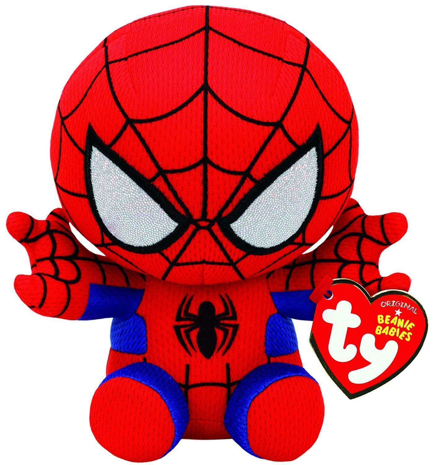 Ty Beanie Red Spiderman Super Hero Stuffed Colorful Plush Soft Kids Toy 6" 15cm
