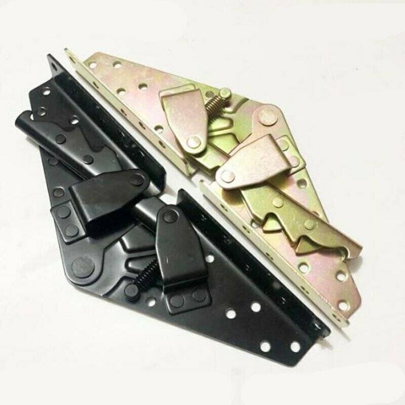 1set Self Lock Hinge Folding bed Lift up Hinges 3 Position Angle Mechanism Sofa