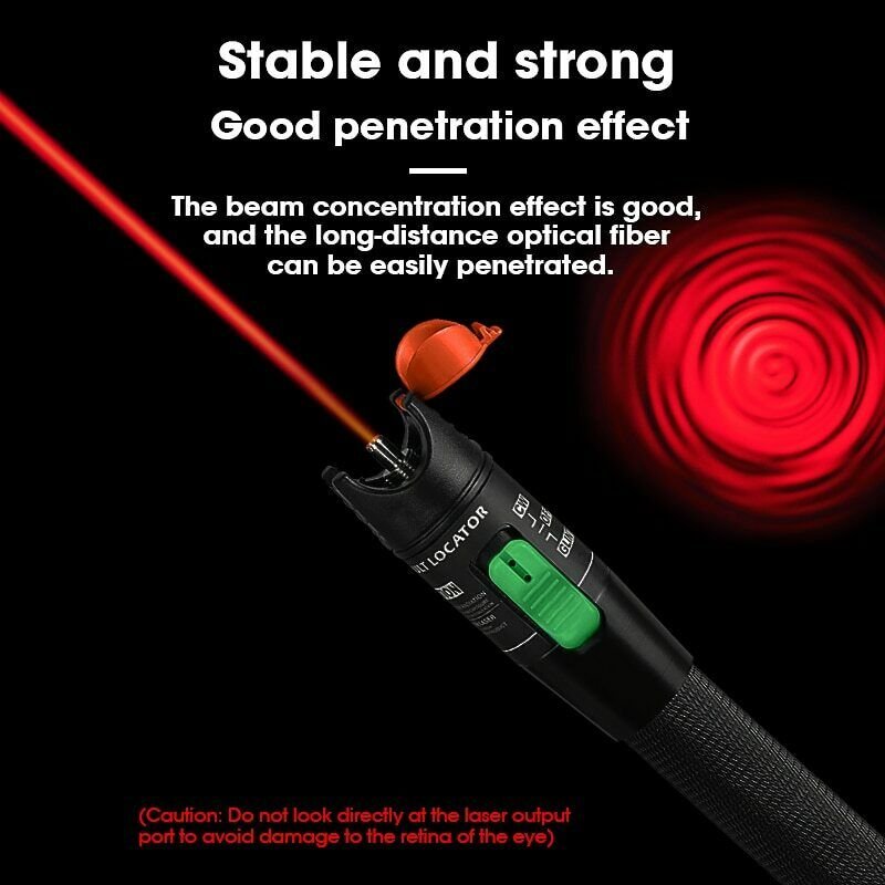 Fiber Optic Cable Tester 30MW/20MW/10MW/5KM Visual Fault Locator 10-30Km VFL AUA