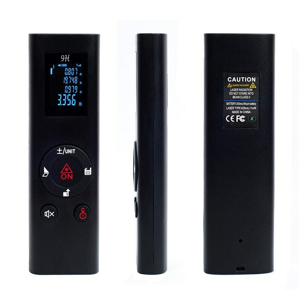 40M USB Charging Rangefinder Digital Laser Distance Meter Mini Handheld Range