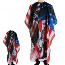 USA Flag Barber Shop Haircut Cape Cloth Cutting Hair Pattern Salon Barber Cape