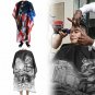 USA Flag Barber Shop Haircut Cape Cloth Cutting Hair Pattern Salon Barber Cape