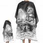 USA Flag Barber Shop Haircut Cape Cloth Cutting Hair Pattern Salon Barber Cape