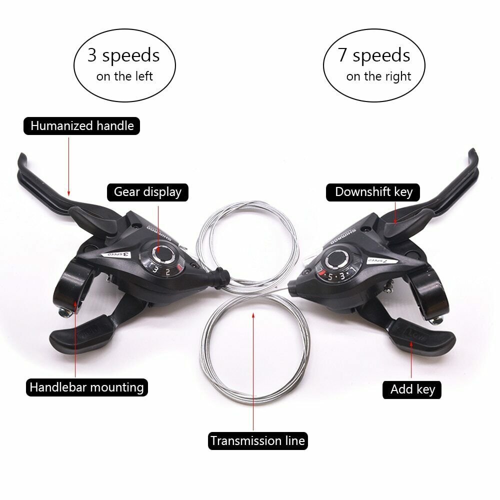 21 Speed Bicycle Shifter 3x7 Brake MTB Road Bike Cycling Disc Brake Levers Shift