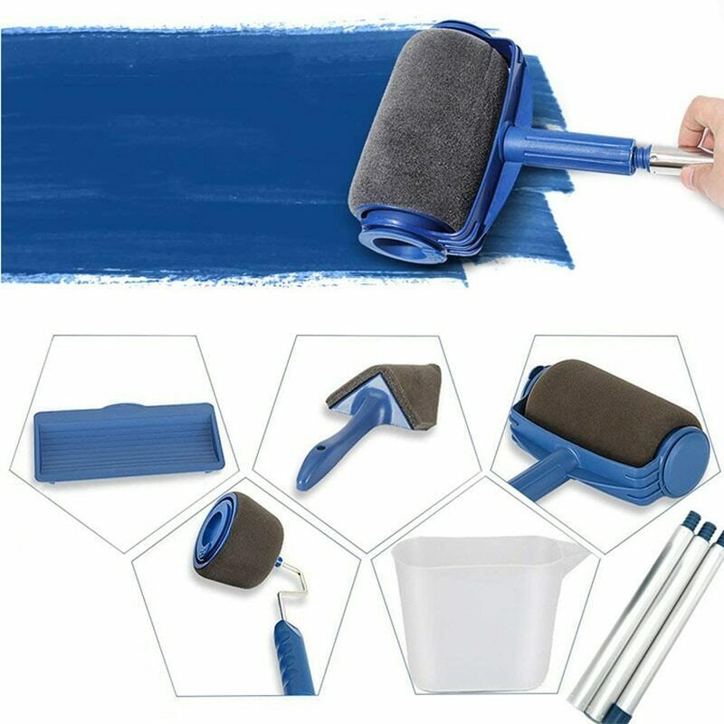 8pcs Painting Roller Wall Decorate Brush Set Paint Runner House Paint Pro Brush
