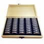 50/100pcs Coin Wooden Storage Box Coin Collection Case Money Vintage Container