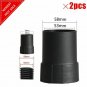 New 2Pcs 50mm/58mm Industrial Vacuum Cleaner Host Connector Connect Hose Adapter