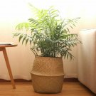Rattan Basket Seagrass Wickerwork Hanging Flower Pot Dirty Laundry Hamper Bag