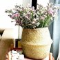 Rattan Basket Seagrass Wickerwork Hanging Flower Pot Dirty Laundry Hamper Bag