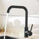 Kitchen Faucet Fapully 360 Rotate Black Mixer Faucet Rubber Design Sinks Crane