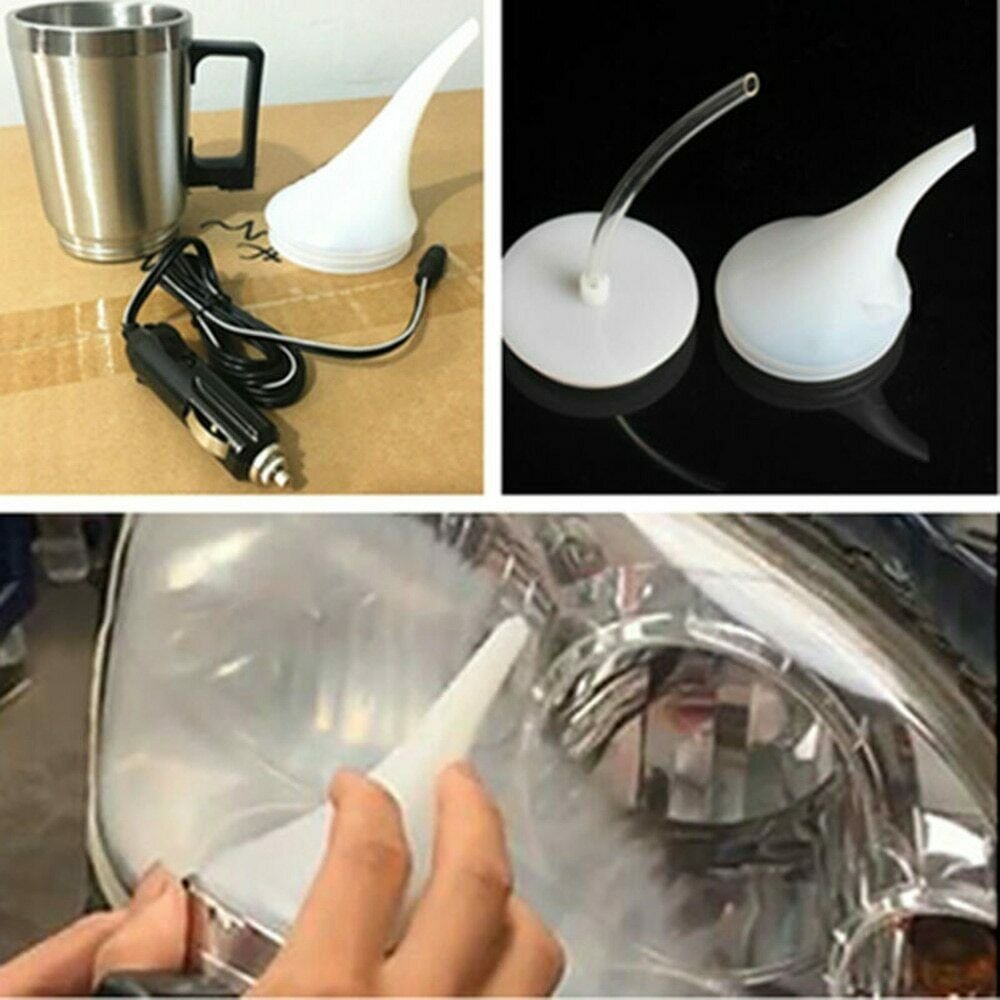 Car Headlight Lens Restoration Kit Atomizer Spray Cup+2*Lid+50ml Refurbish Lens