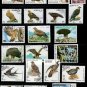 50Pcs Bird Postage Stamps Different Country with Post Mark No Repeat Collection