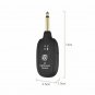 UHF 730MHz Guitar Wireless Transmitter Receiver Built-in Rechargeable Wireless