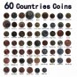 60 Collection Coins Different Countries Euro Asia Africa America Collectibles