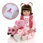 Reborn Baby Doll Toy Cloth Body Stuffed Realistic Baby Doll With Giraffe Toddler