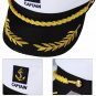 Boat Skipper Ship Sailor Captain Hat Yacht Military Hats Navy Marine Admiral Hat