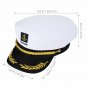Boat Skipper Ship Sailor Captain Hat Yacht Military Hats Navy Marine Admiral Hat