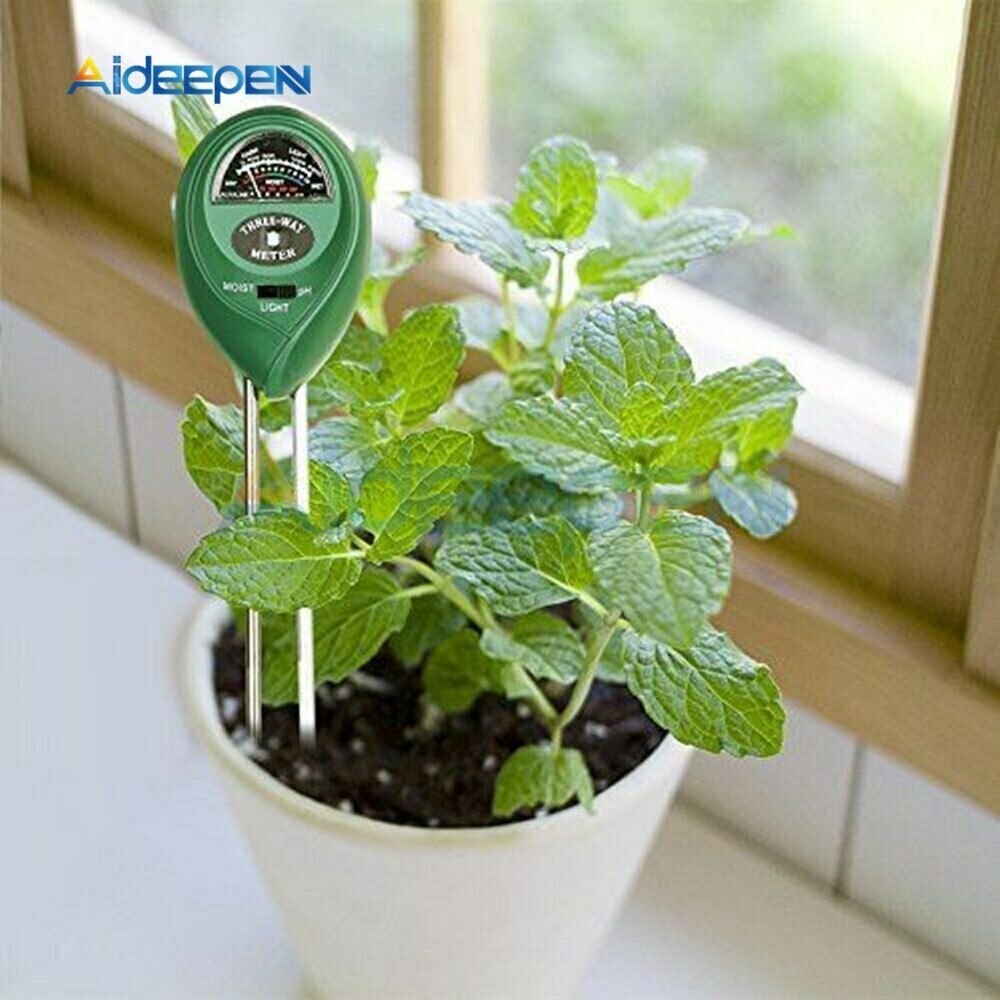 PH Meter Garden Soil Water Moisture Monitor Sunlight Tester Analyzer Detector