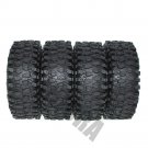 4PCS Wheel Tires 1:10 RC Crawler 120MM 1.9" Rubber Rocks Tyre Rock Crawler Axial