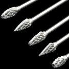 10pcs Mini Diamond Tip Bur Material Tungsten Alloy Grinding Steel Head Mini Set