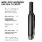 Portable Auto Handheld Wireless Vacuum Cleaner Cyclone Suction Home Vacuum Clean