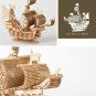 Toys 3D Wooden Puzzle Plane Kids Toy Assembly Ship Aircraft Educational 3D Model