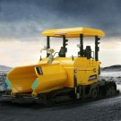 Asphalt Highway Construction Truck Toy Yellow Green Paver Car Machine Kids Model