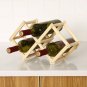Wine Wood Shelf Organizer Storage Retro Display Cabinet Collapsible Wooden Racks