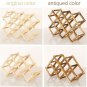 Wine Wood Shelf Organizer Storage Retro Display Cabinet Collapsible Wooden Racks