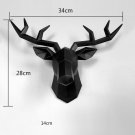 Modern 3D Deer Head Statue Animal Horns Wall Decor Sculpture Home Decoration Art