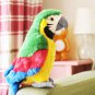 Parrot Plush Toy Macaw 26cm Speak Talking Record Cute Parrot Repeat Waving Wings