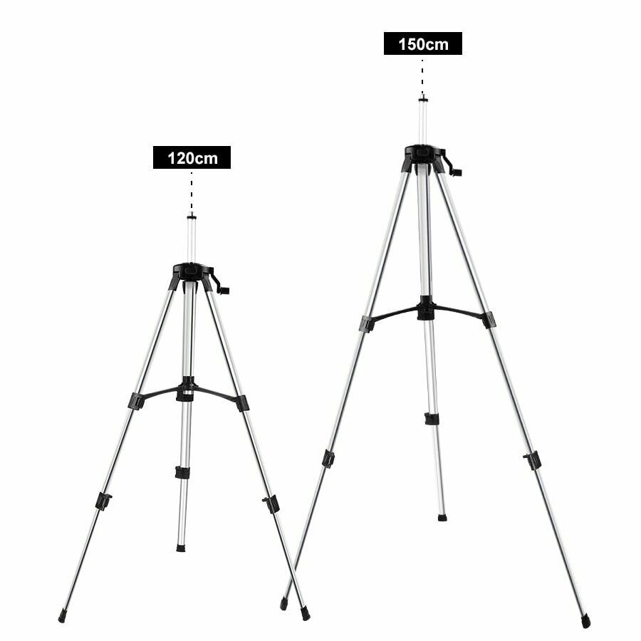 New Aluminum Laser Level Tripod Adjustable Height Thicken Tripod Stand 1.2M 1.5M