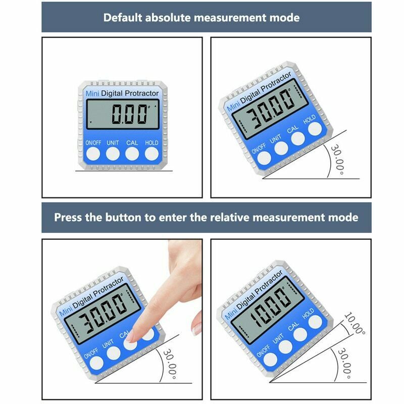 Digital Level Angle Finder Angle Measurement Box 360&Acirc;&deg; Mini High Precision Level