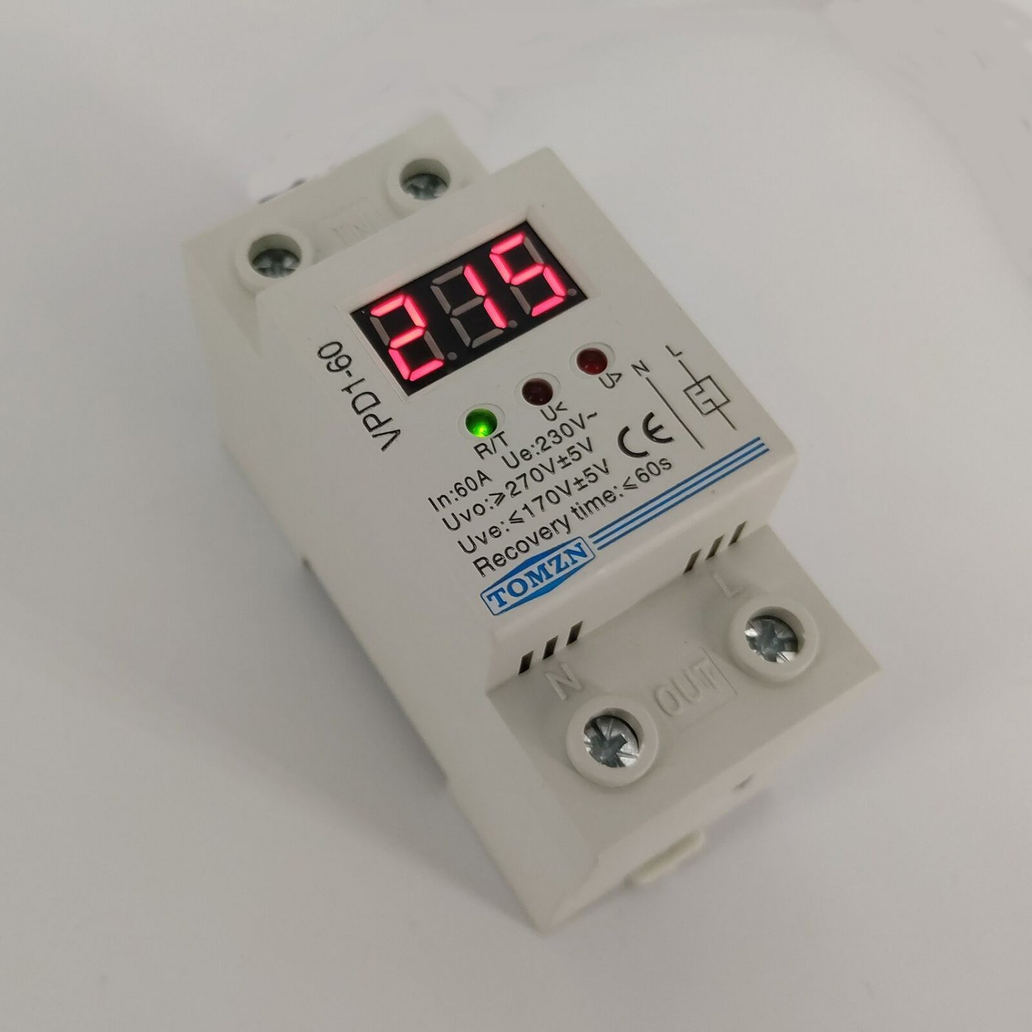 Reconnect Over Voltage VPD1 40A 60A 220V Protective Device Relay Voltage Monitor
