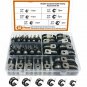 52 Pcs 1/4" to 3/4" Cable Clamp Stainless Steel Metal Clamp Rubber Cushion Clamp