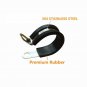 52 Pcs 1/4" to 3/4" Cable Clamp Stainless Steel Metal Clamp Rubber Cushion Clamp