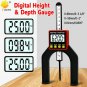 New Woodworking Digital Depth Gauge Measuring LCD Height Gauges Calipers Measure