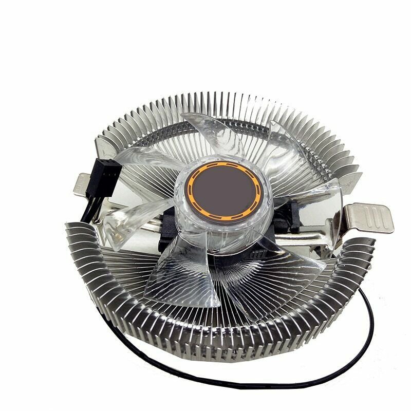 New Desktop Computer PC Blue LED Aluminum Heatsink CPU Cooler CPU Fan Universal