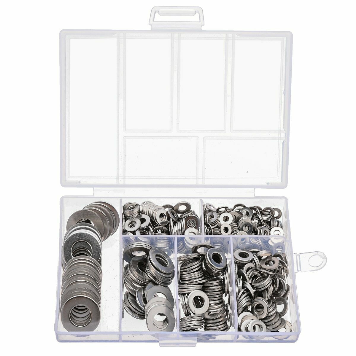 660pcs Stainless Steel Washer Plain M3 M4 M5 M6 M8 M10 Screw Fastener Hardware