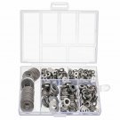 660pcs Stainless Steel Washer Plain M3 M4 M5 M6 M8 M10 Screw Fastener Hardware
