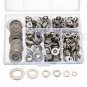 660pcs Stainless Steel Washer Plain M3 M4 M5 M6 M8 M10 Screw Fastener Hardware