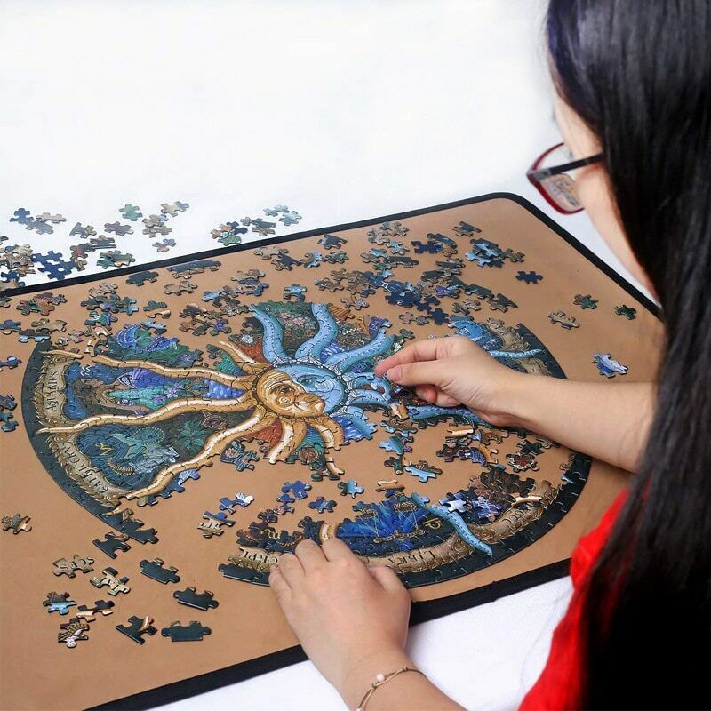 1000 Pieces Round Puzzle 3D Jigsaw Puzzle Adults Educational Kids Children Toys